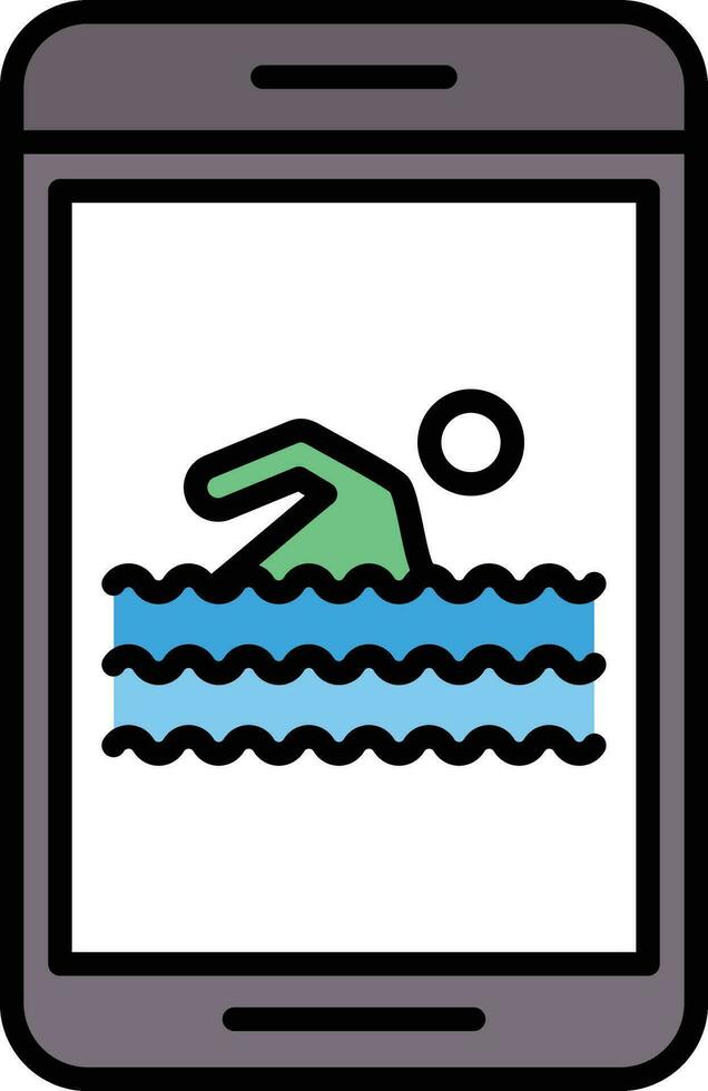 Swimming Vector Icon