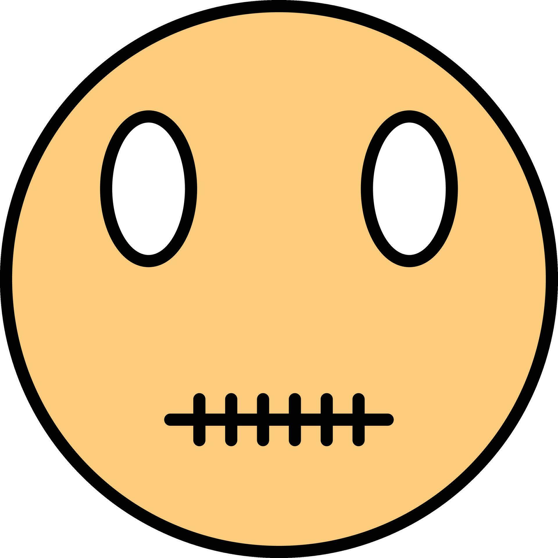 Zipper Mouth Face Vector Icon 30383126 Vector Art at Vecteezy