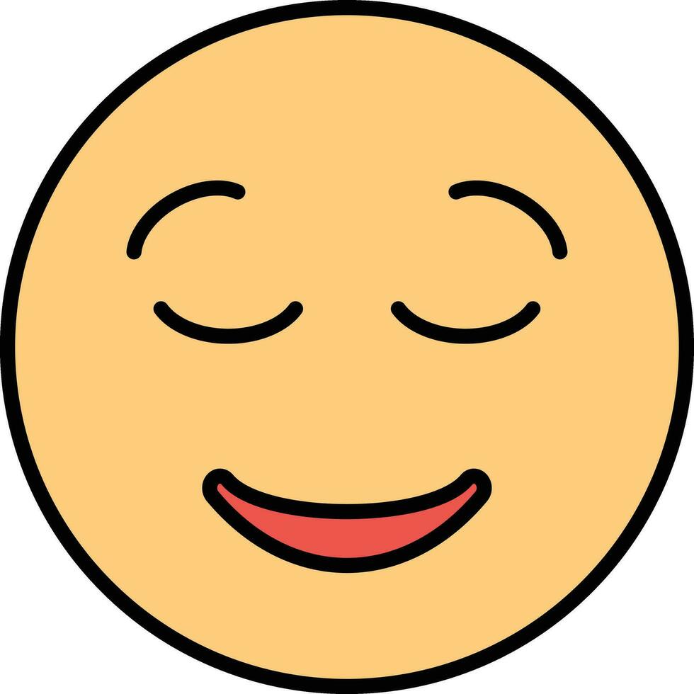 Relieved Face Vector Icon