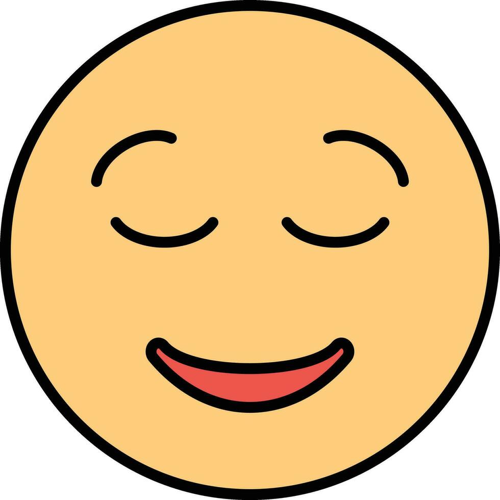 Relieved Face Vector Icon