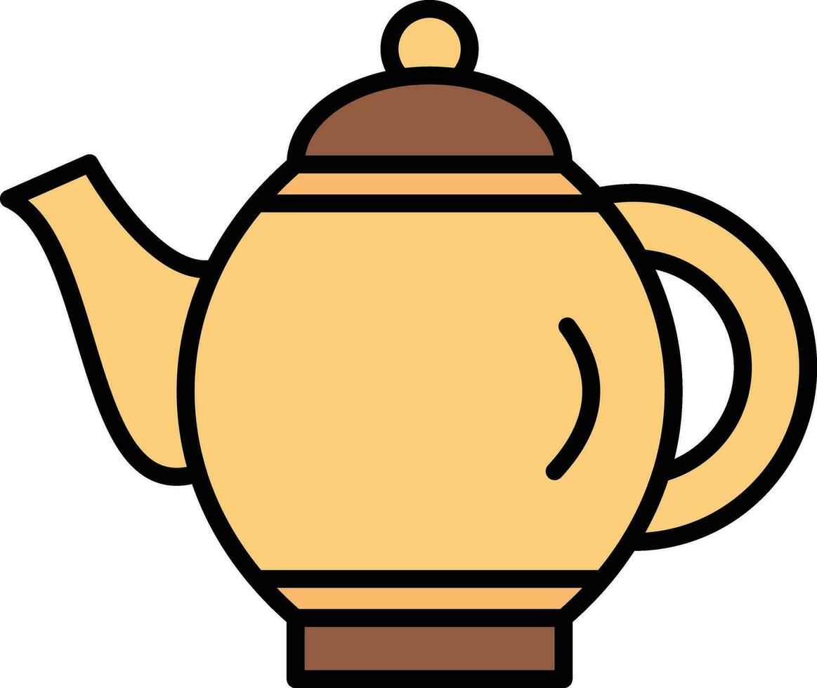 té maceta vector icono