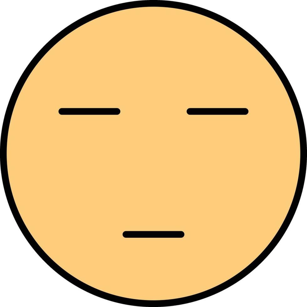 Expressionless Face Vector Icon