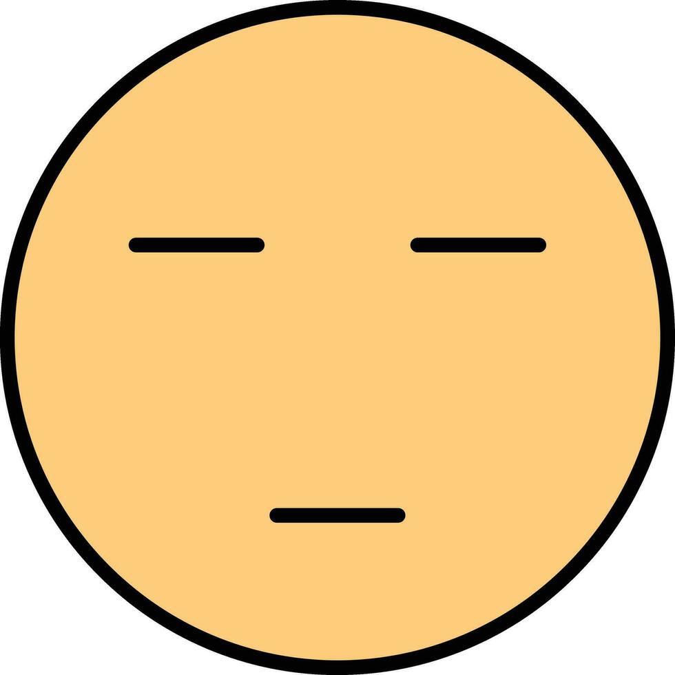 Expressionless Face Vector Icon
