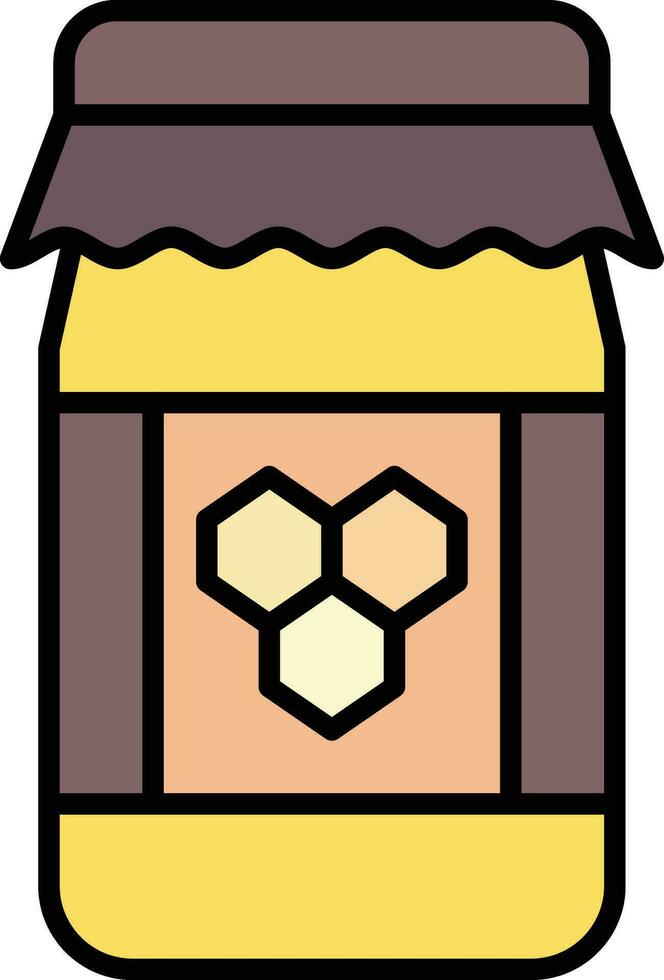 Honey Jar Vector Icon