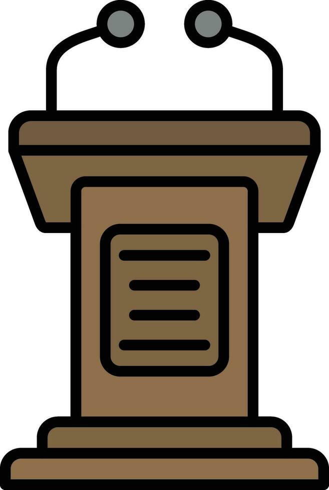 Tribune Vector Icon
