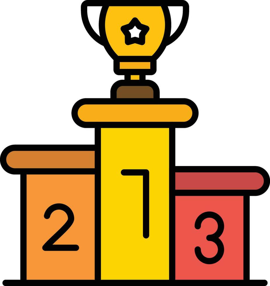 Podium Vector Icon