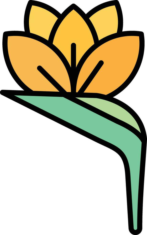 Bird Of Paradise Vector Icon