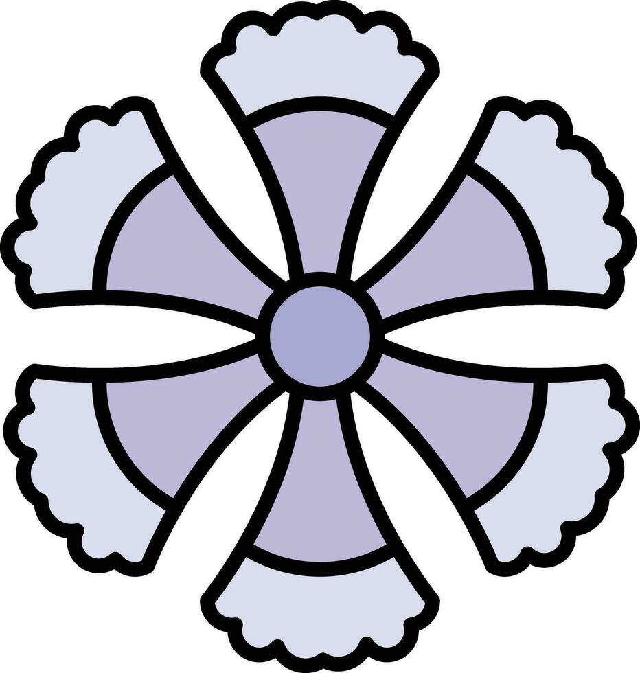 Fringed Dianthus Vector Icon