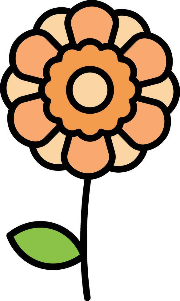 Mint Marigold Vector Icon