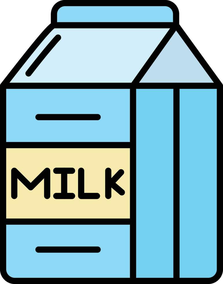 Milk Box Vector Icon