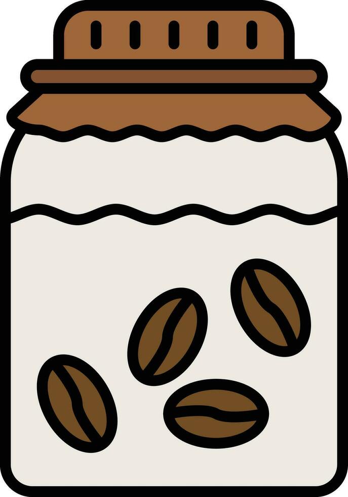 Coffee Jar Vector Icon