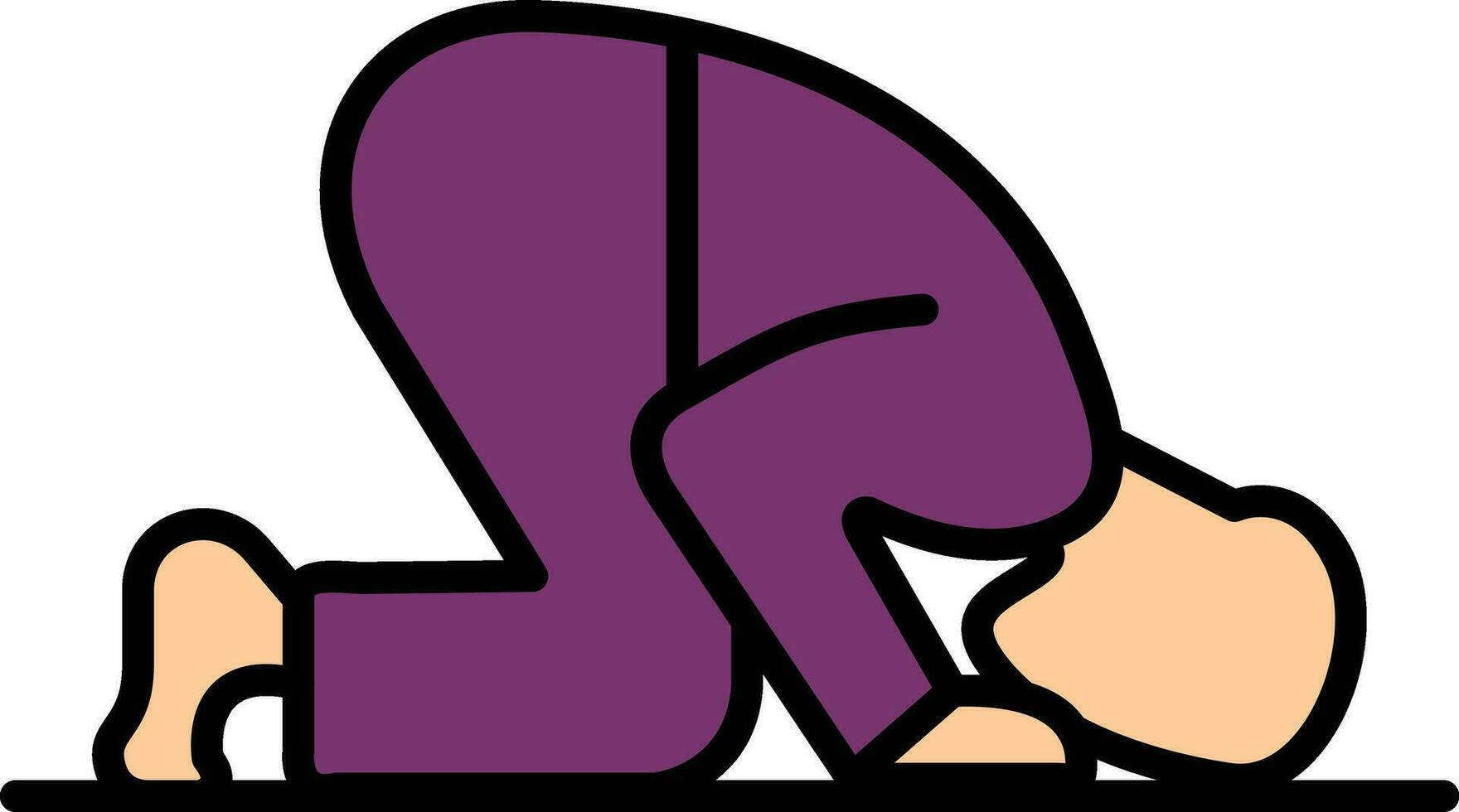 Sujud Vector Icon