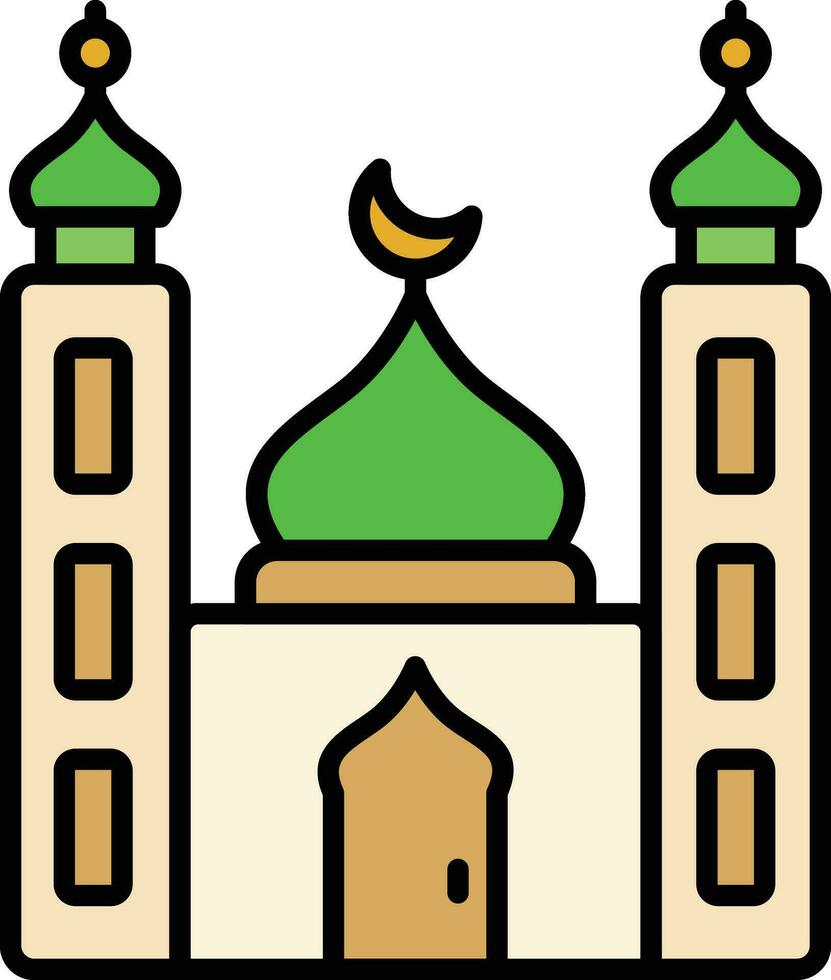 Small Mosque Vector Icon