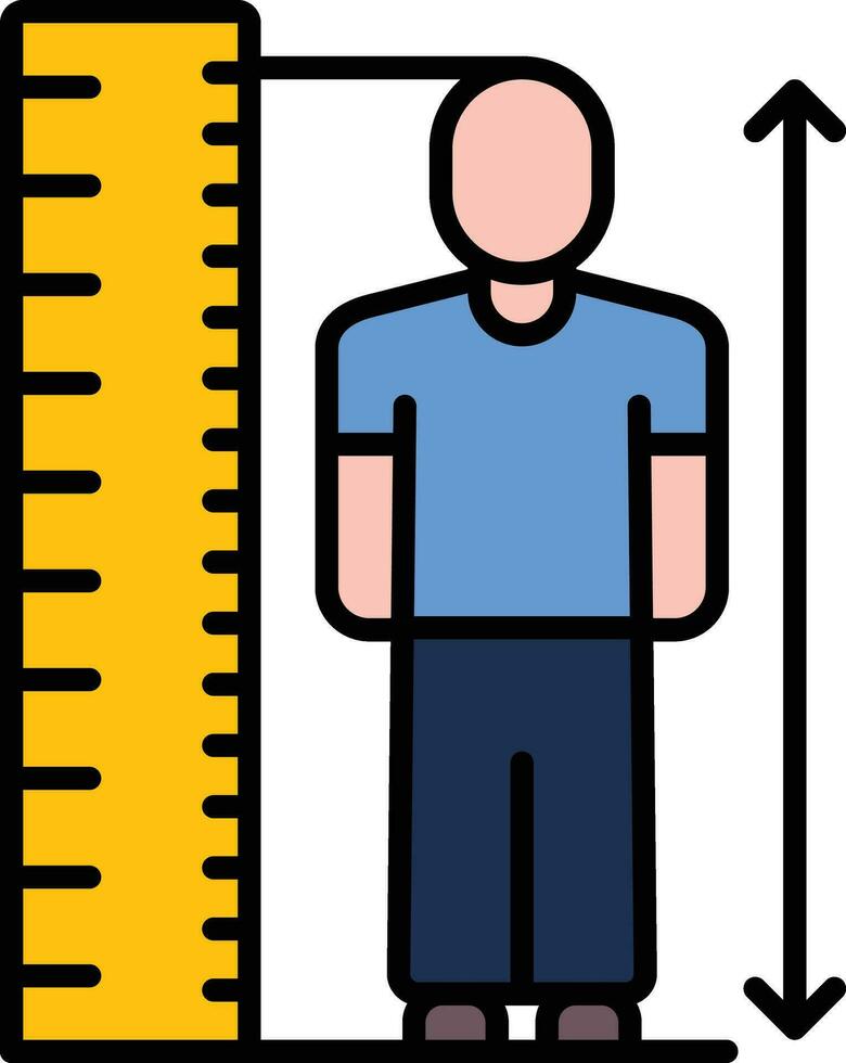 Height Check Vector Icon