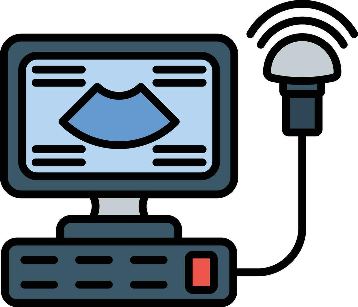 Ultrasonography Vector Icon