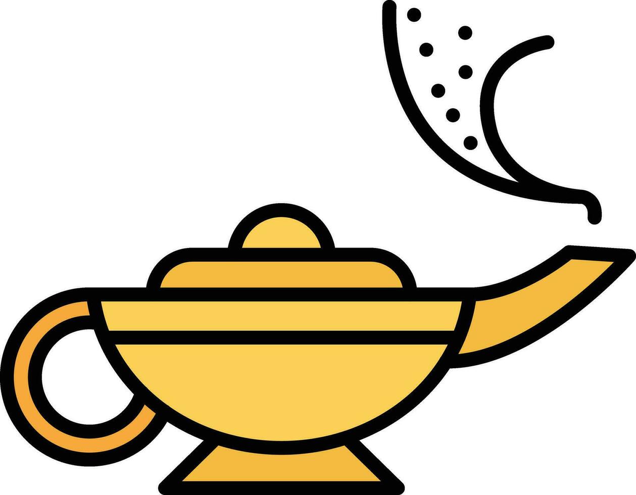 Arabian Magic Lamp Vector Icon