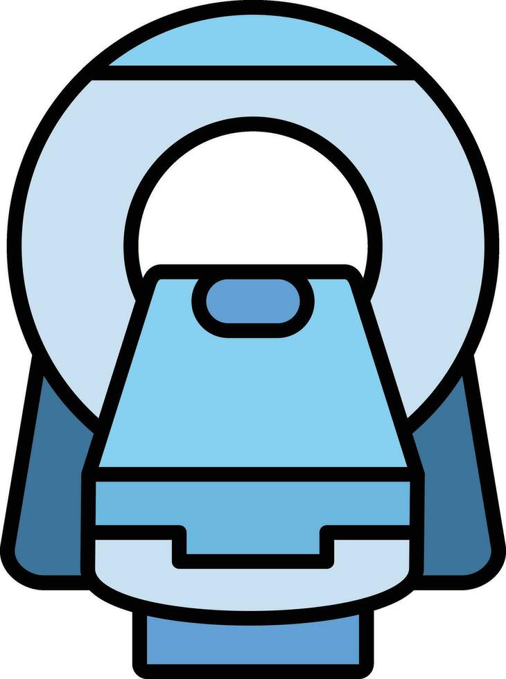 icono de vector de tomografía computarizada