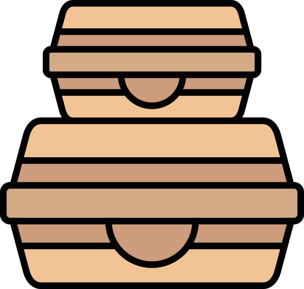 icono de vector de contenedor de alimentos