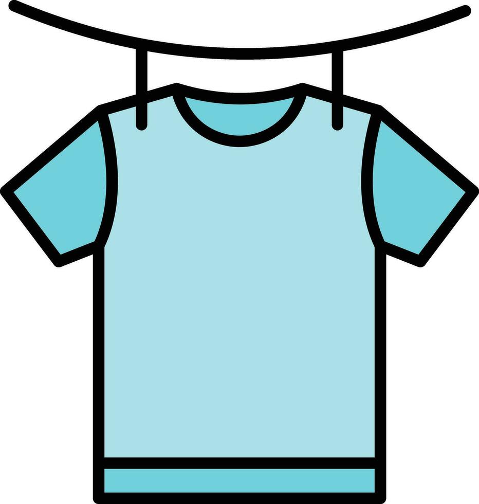 Drying Clothes Vector Icon