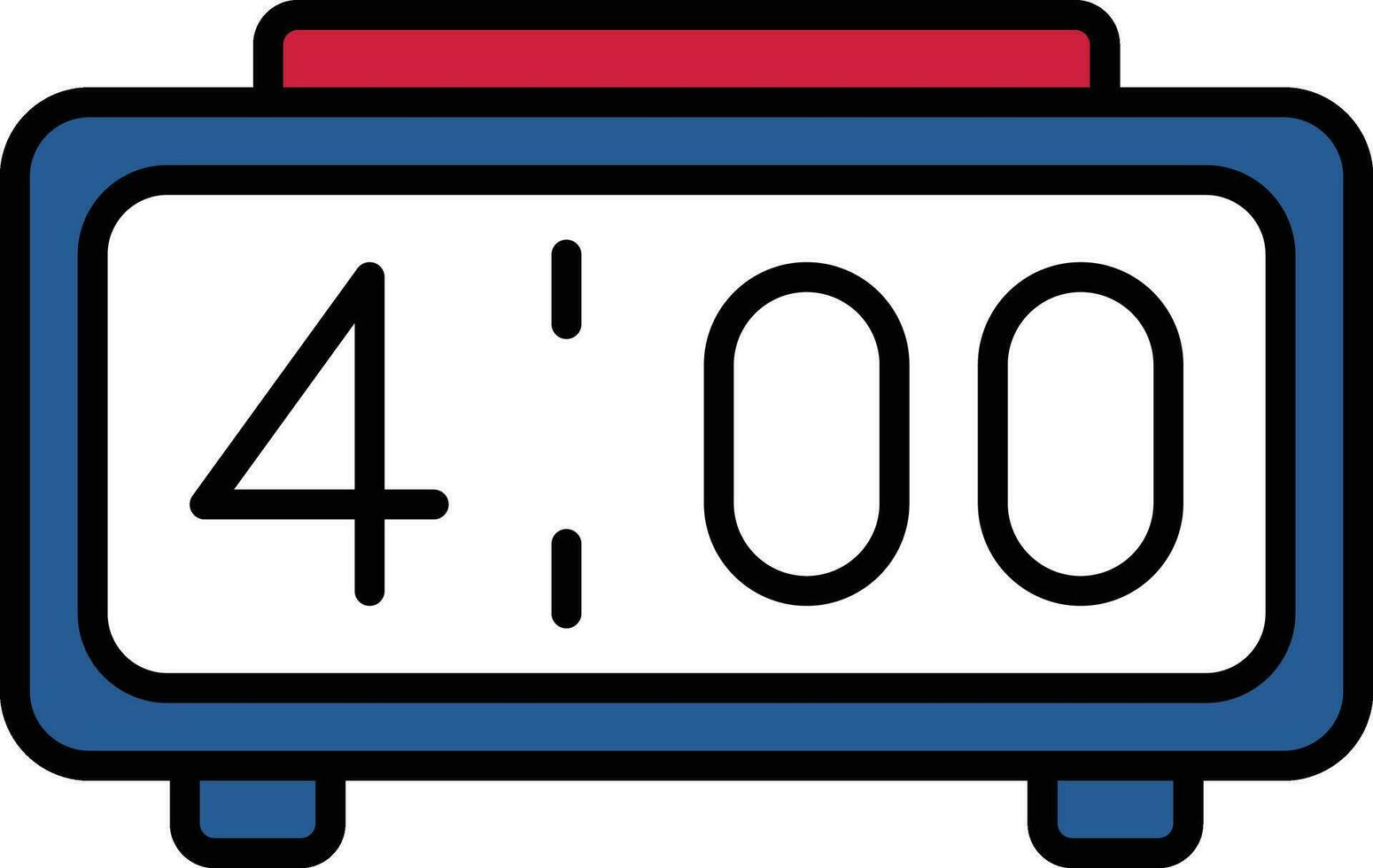 Digital Clock Vector Icon