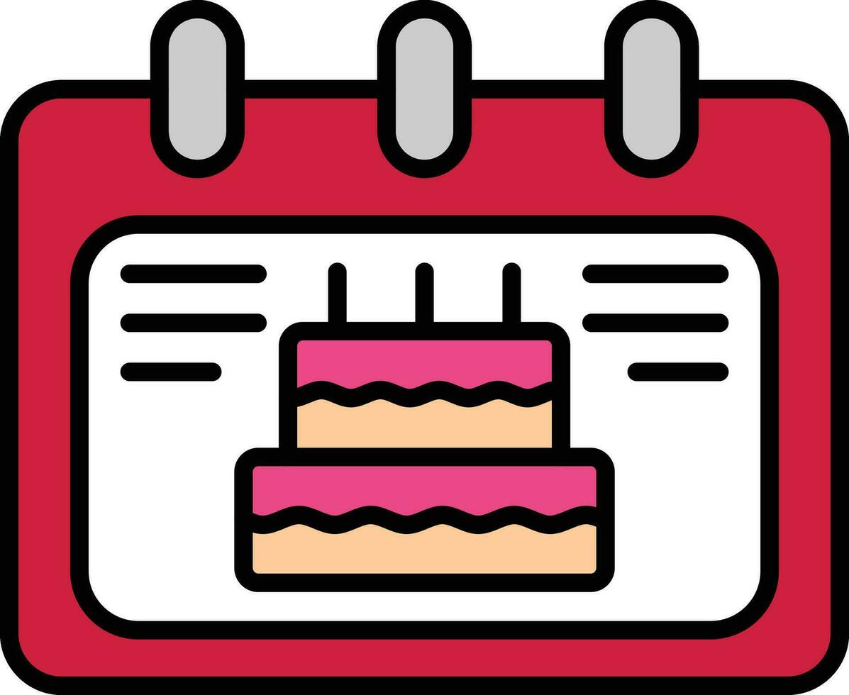 Birthday Date Vector Icon