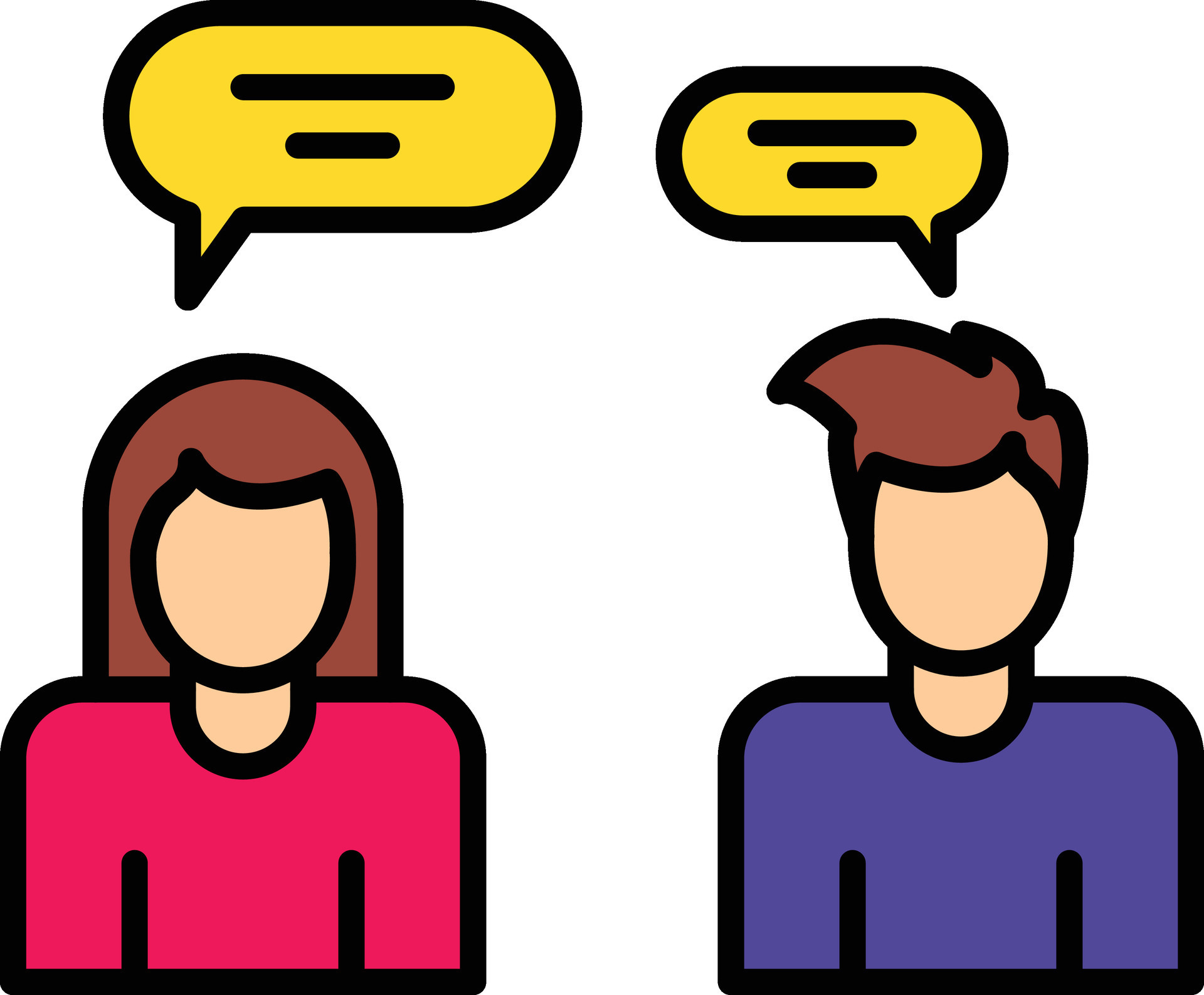 Group Chat Vector Icon 30383751 Vector Art at Vecteezy