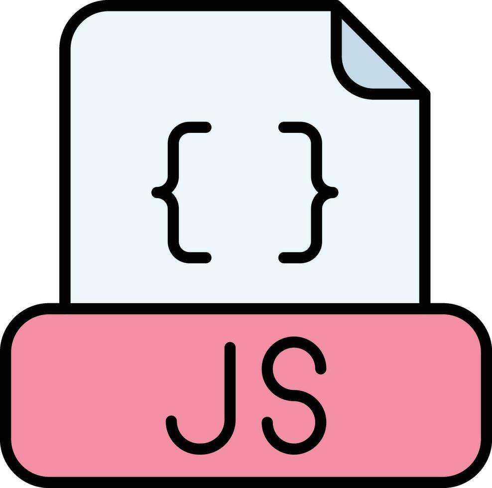 icono de vector de archivo javascript