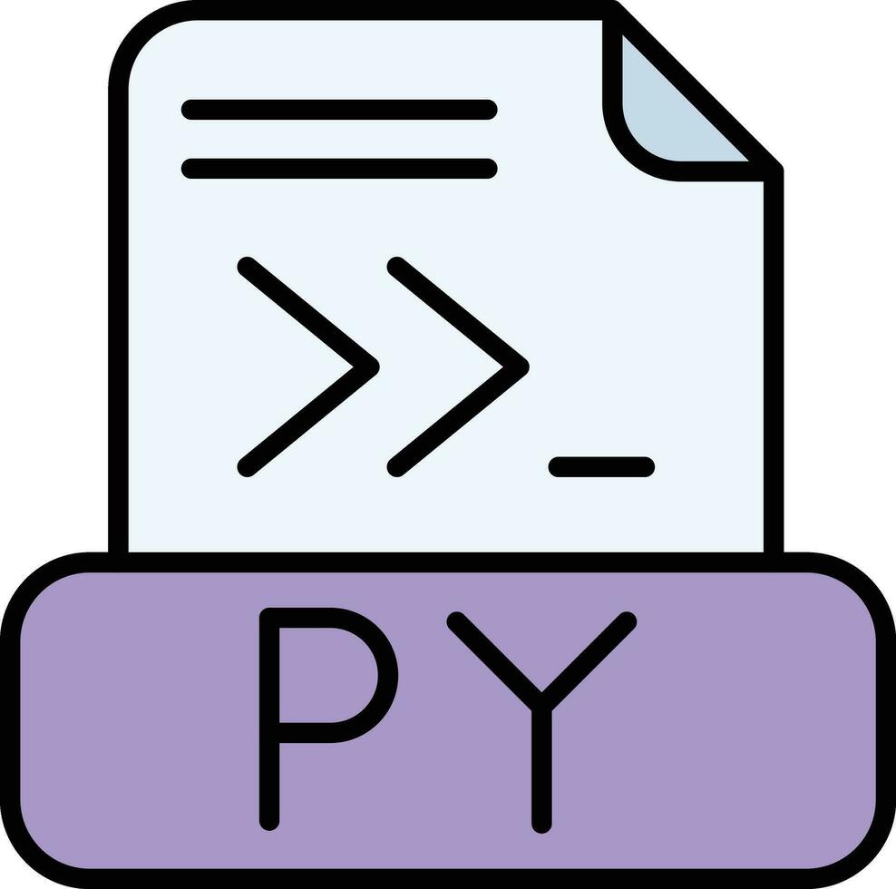 Python File Vector Icon