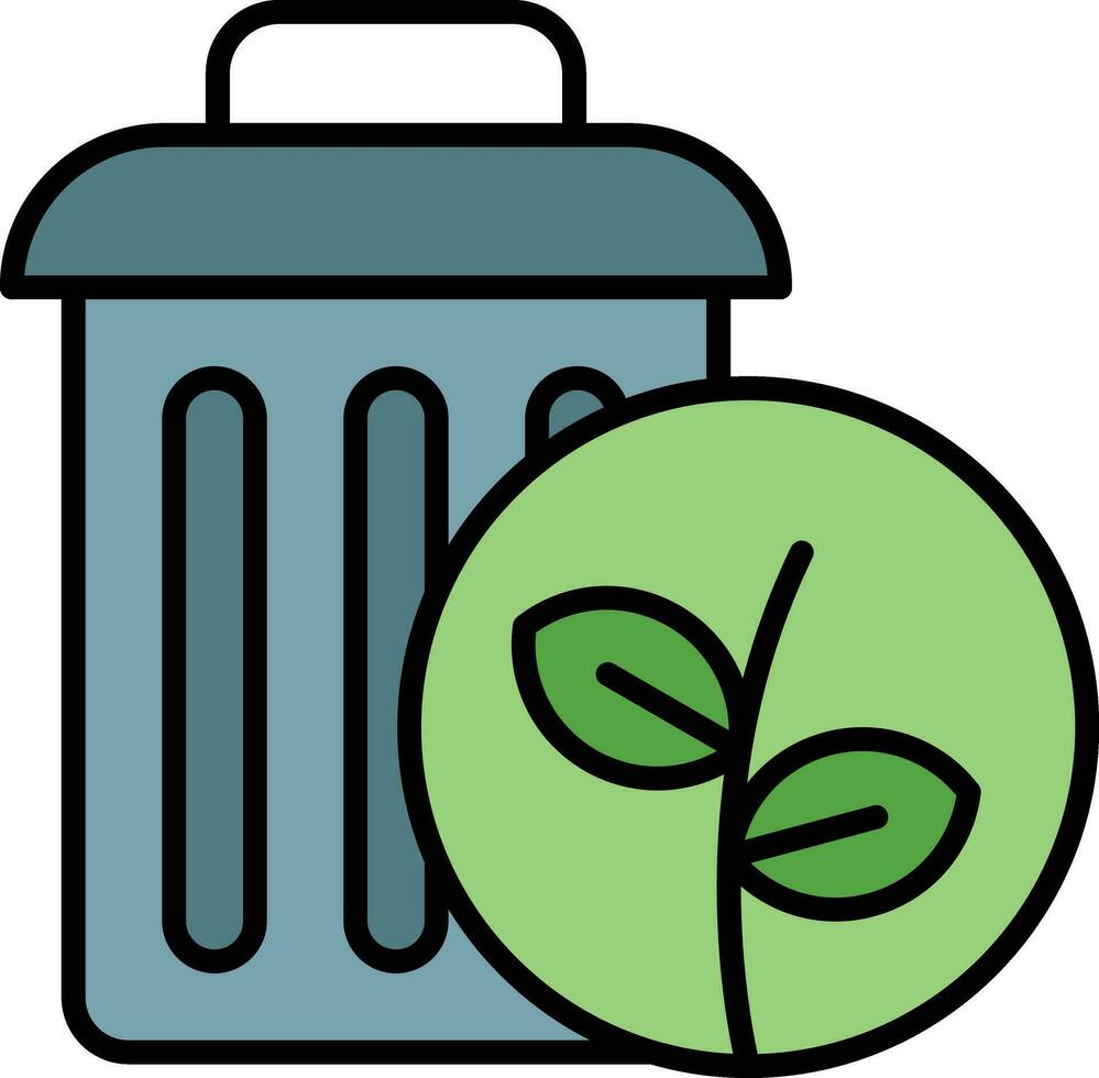 Plant Trash Vector Icon