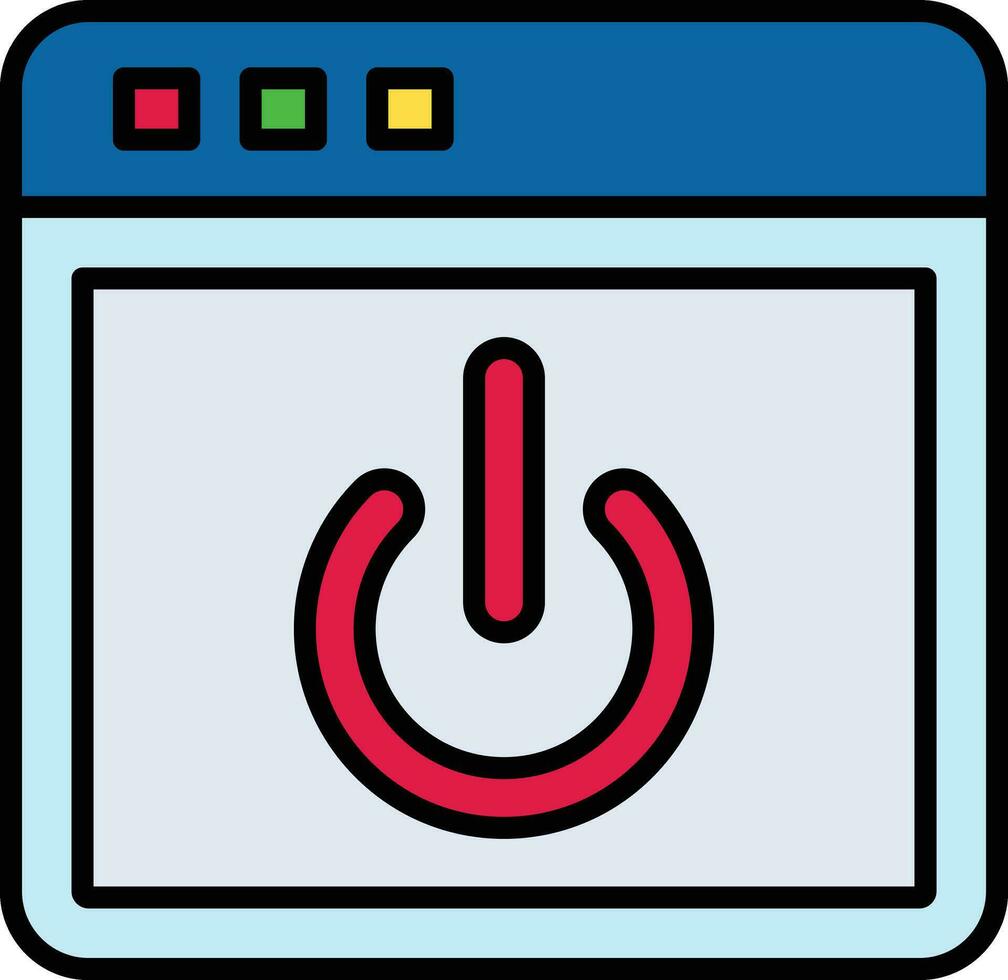Power Interface Vector Icon