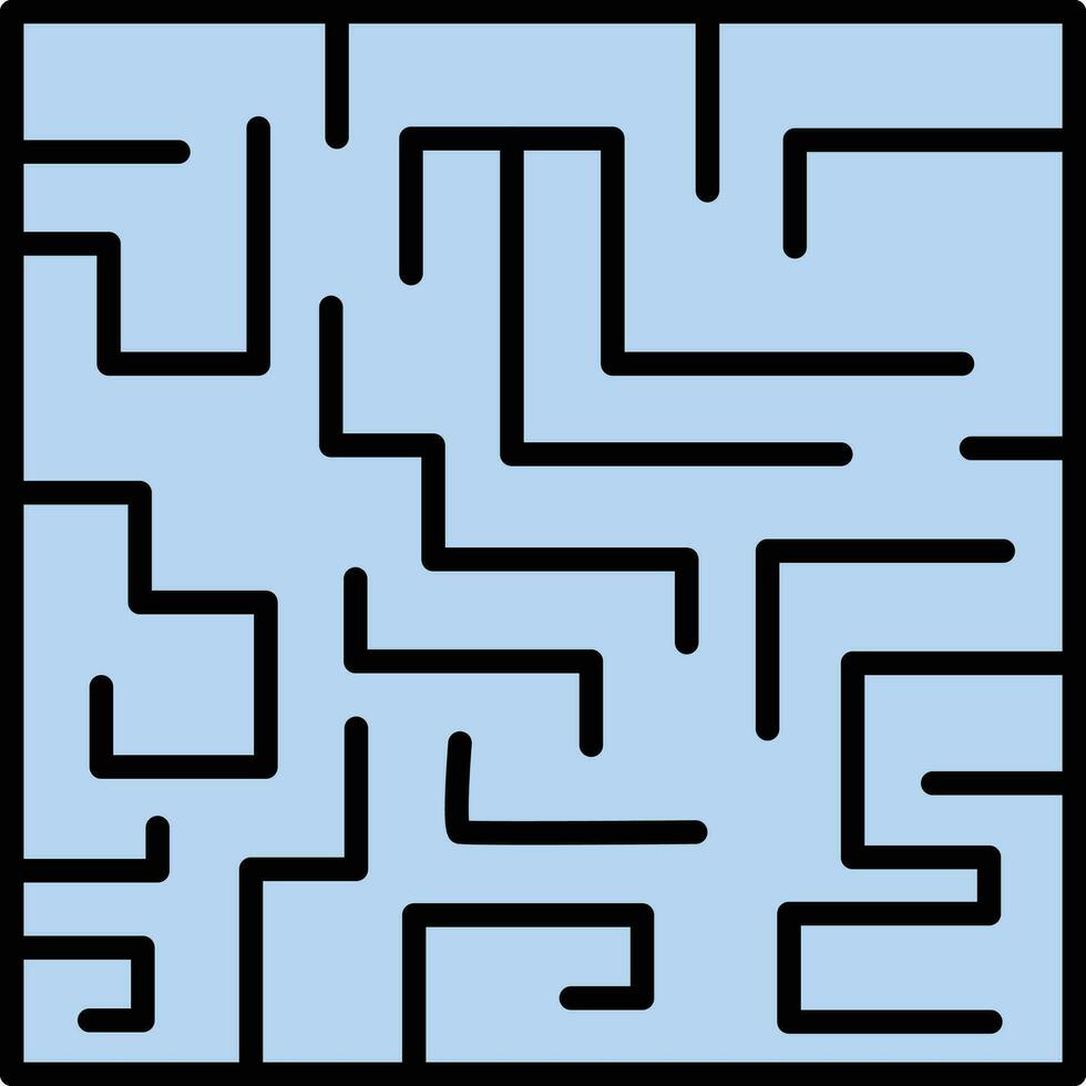 Maze Challenge Vector Icon