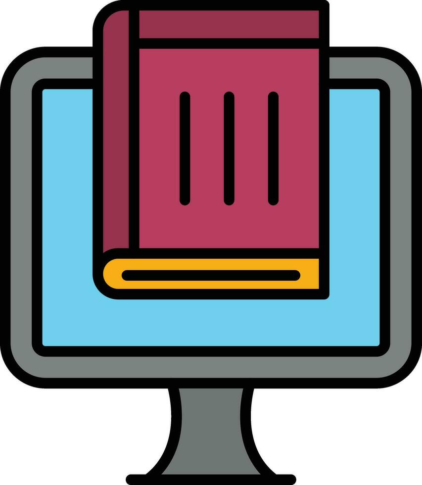 Online Book Vector Icon