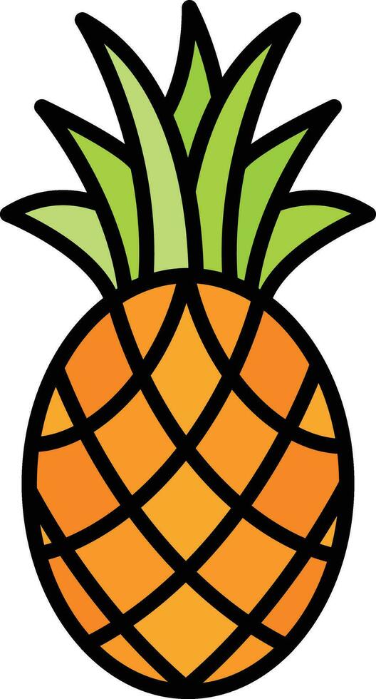 Pineapple Vector Icon