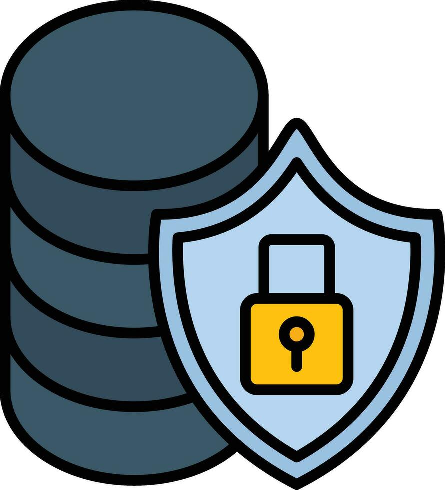 Database Security Vector Icon