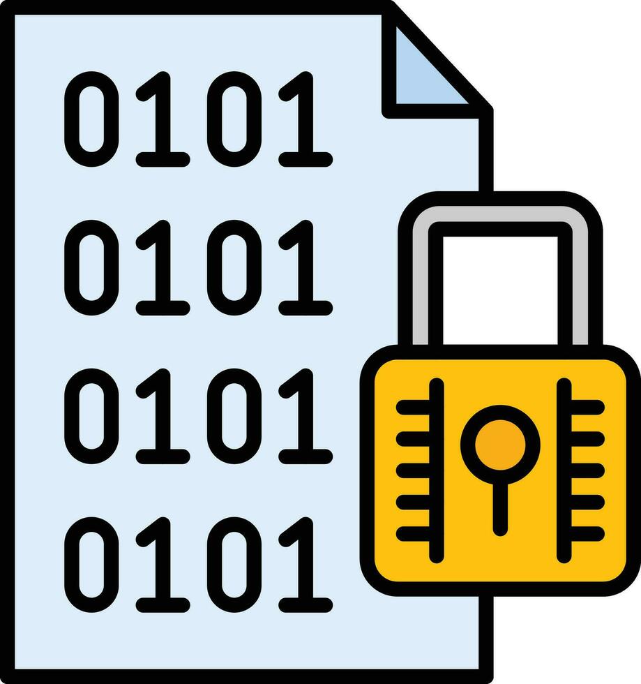 File Encryption Vector Icon