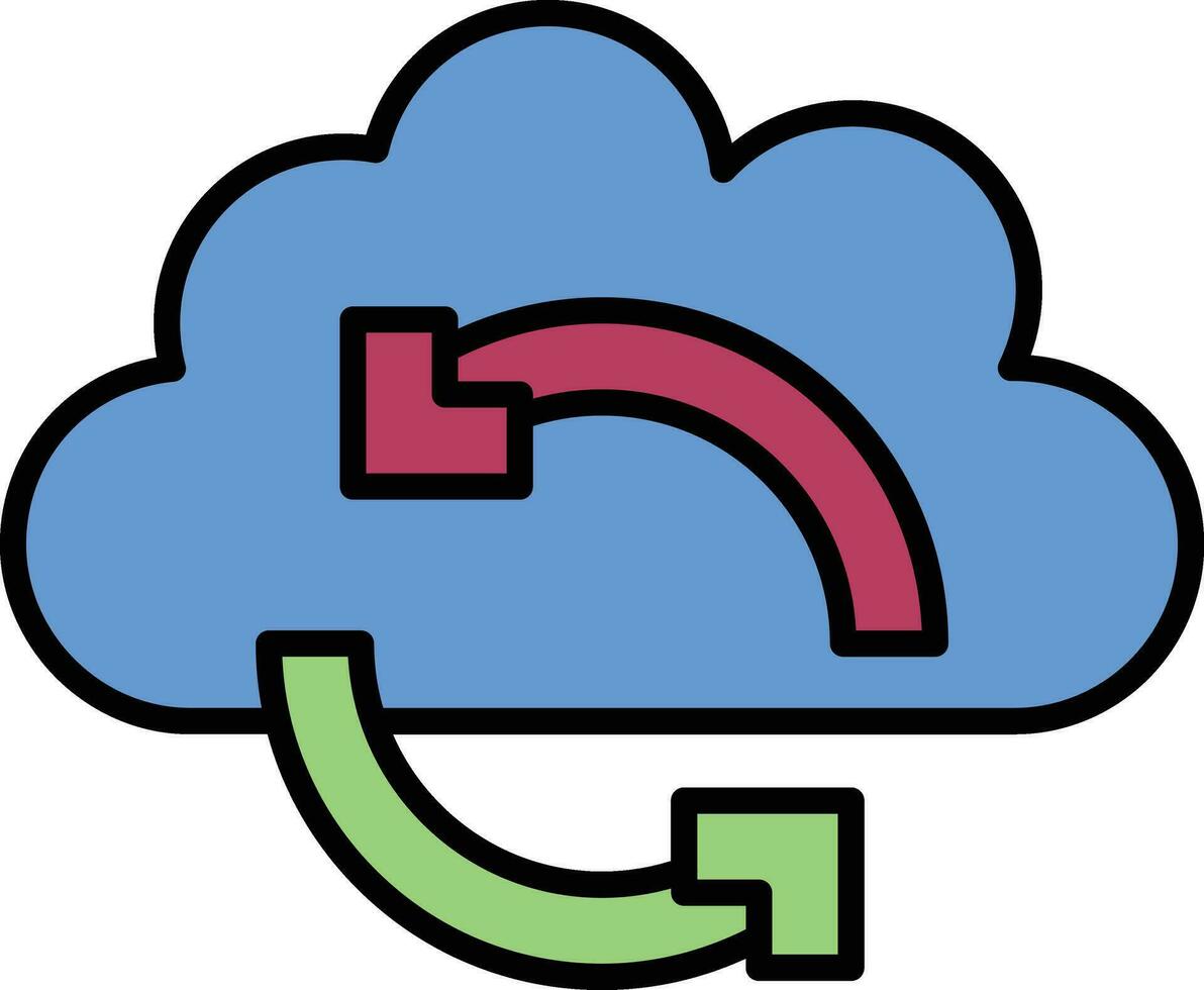 Cloud Sync Vector Icon