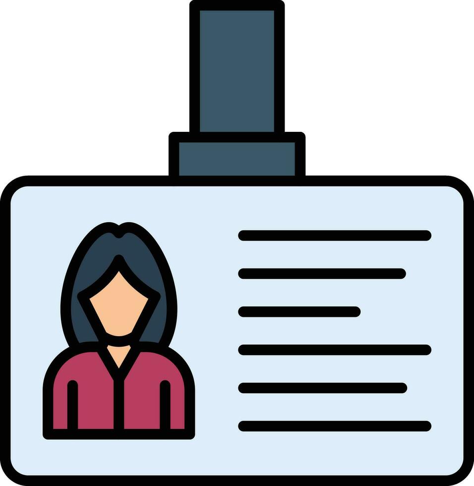 Identification Card Vector Icon