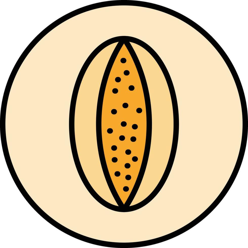 Rockmelon Vector Icon