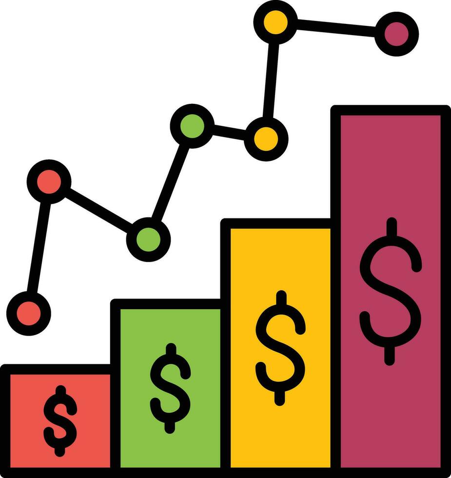 Growth Graph Vector Icon