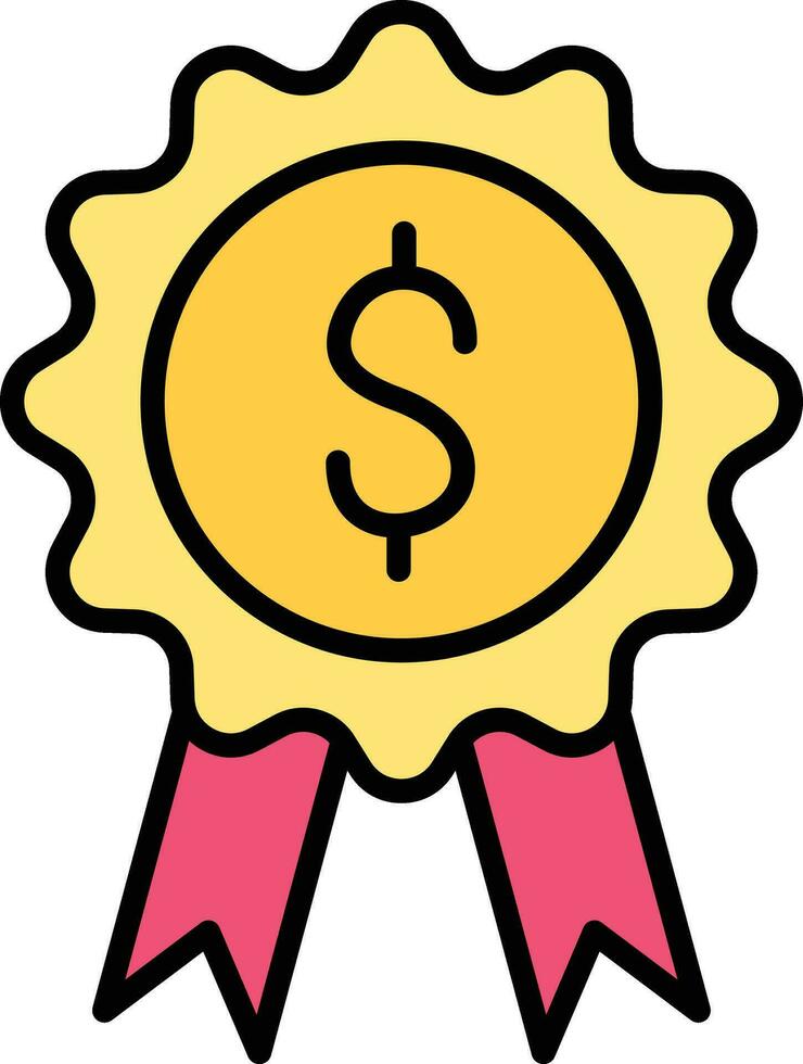 Money Badge Vector Icon