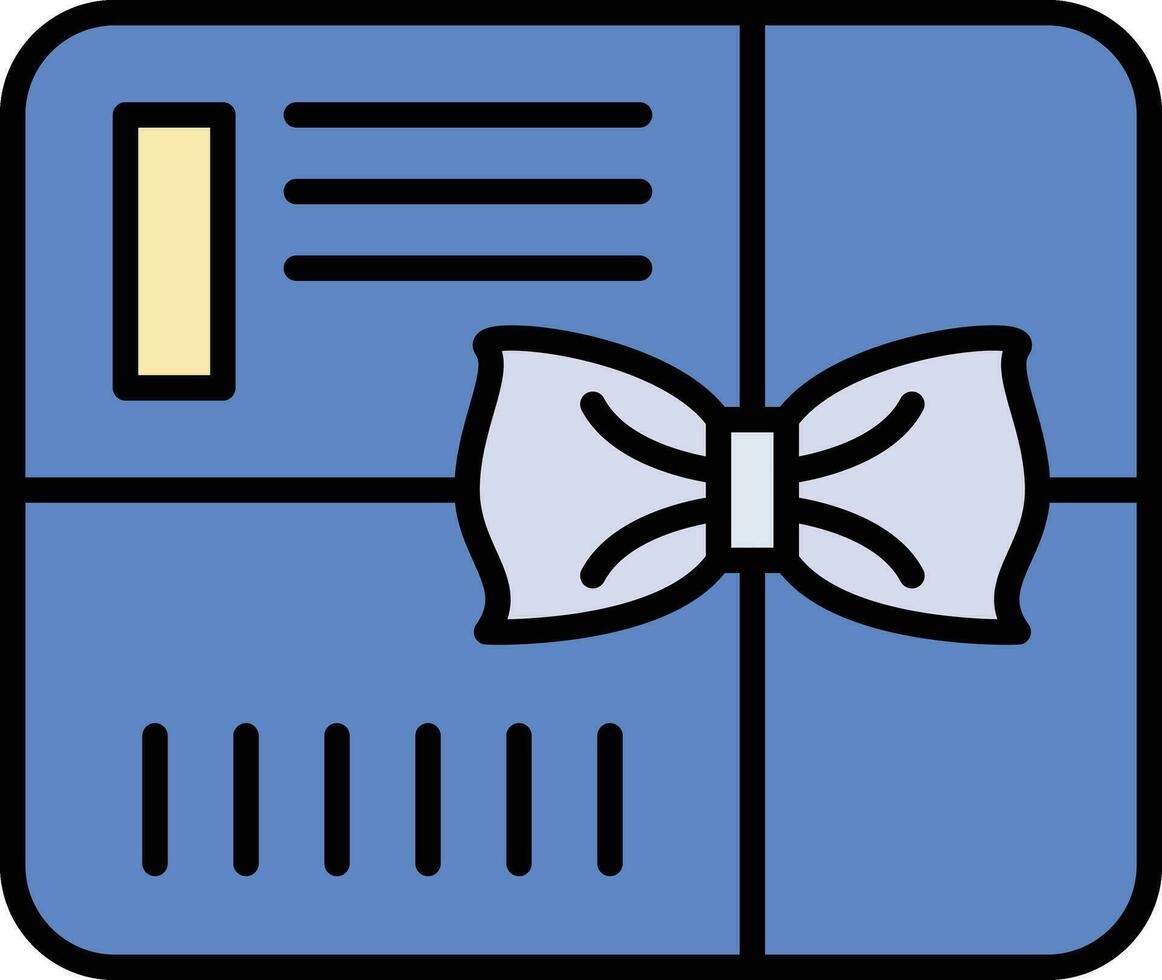 icono de vector de tarjeta de regalo