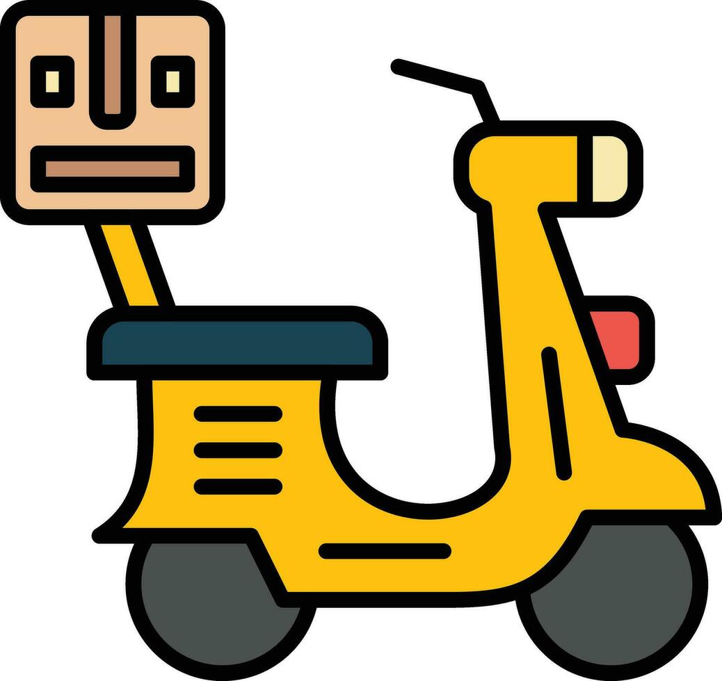 Delivery Scooter Vector Icon