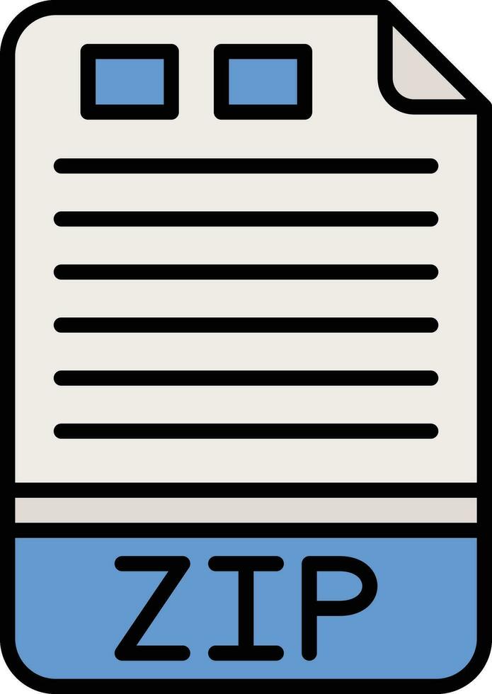 ZIP Vector Icon