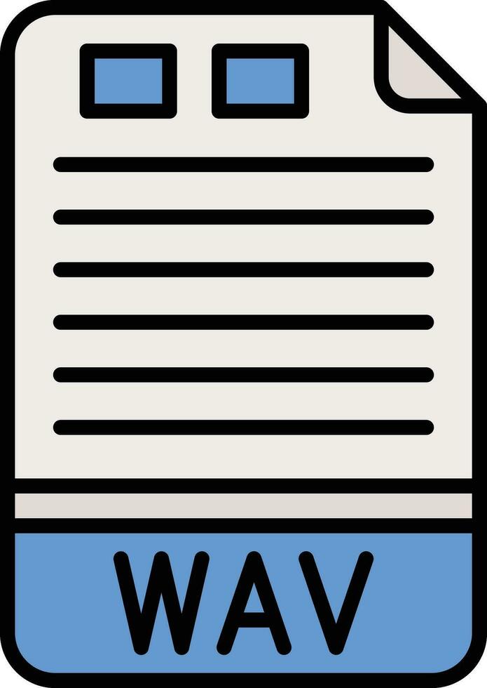 WAV Vector Icon
