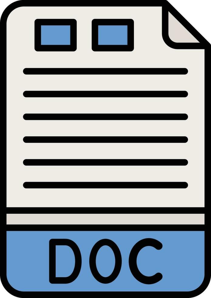 DOC Vector Icon