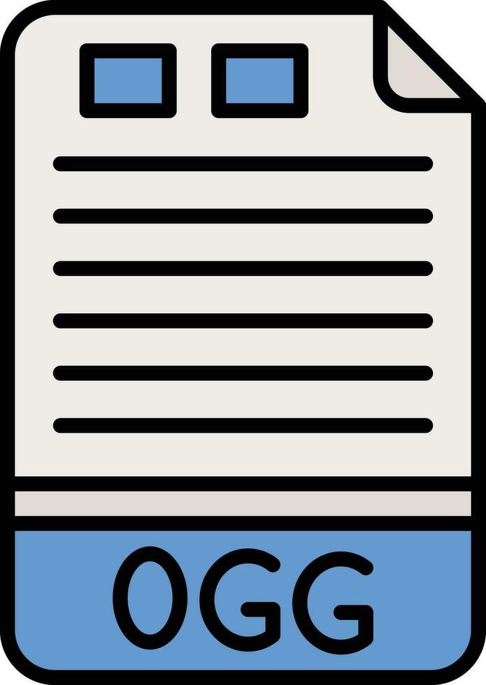 OGG Vector Icon