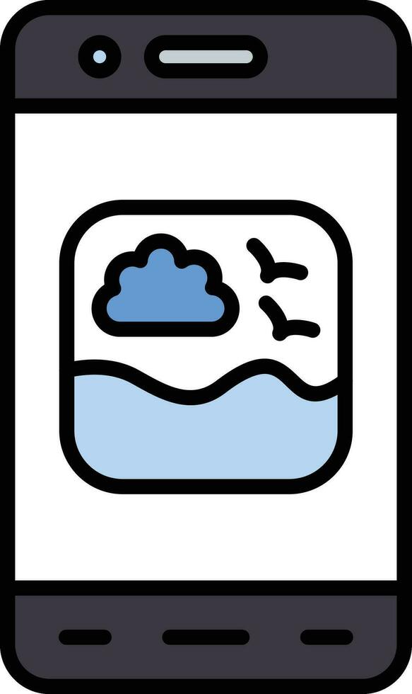 Mobile Image Vector Icon