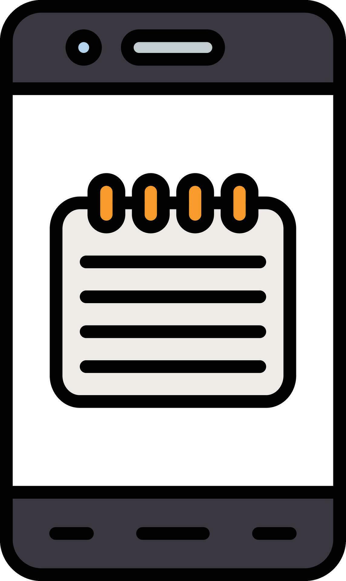 Mobile Note Vector Icon 30384765 Vector Art at Vecteezy