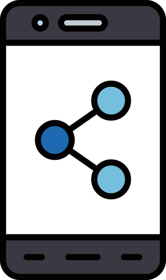 Mobile Share Vector Icon