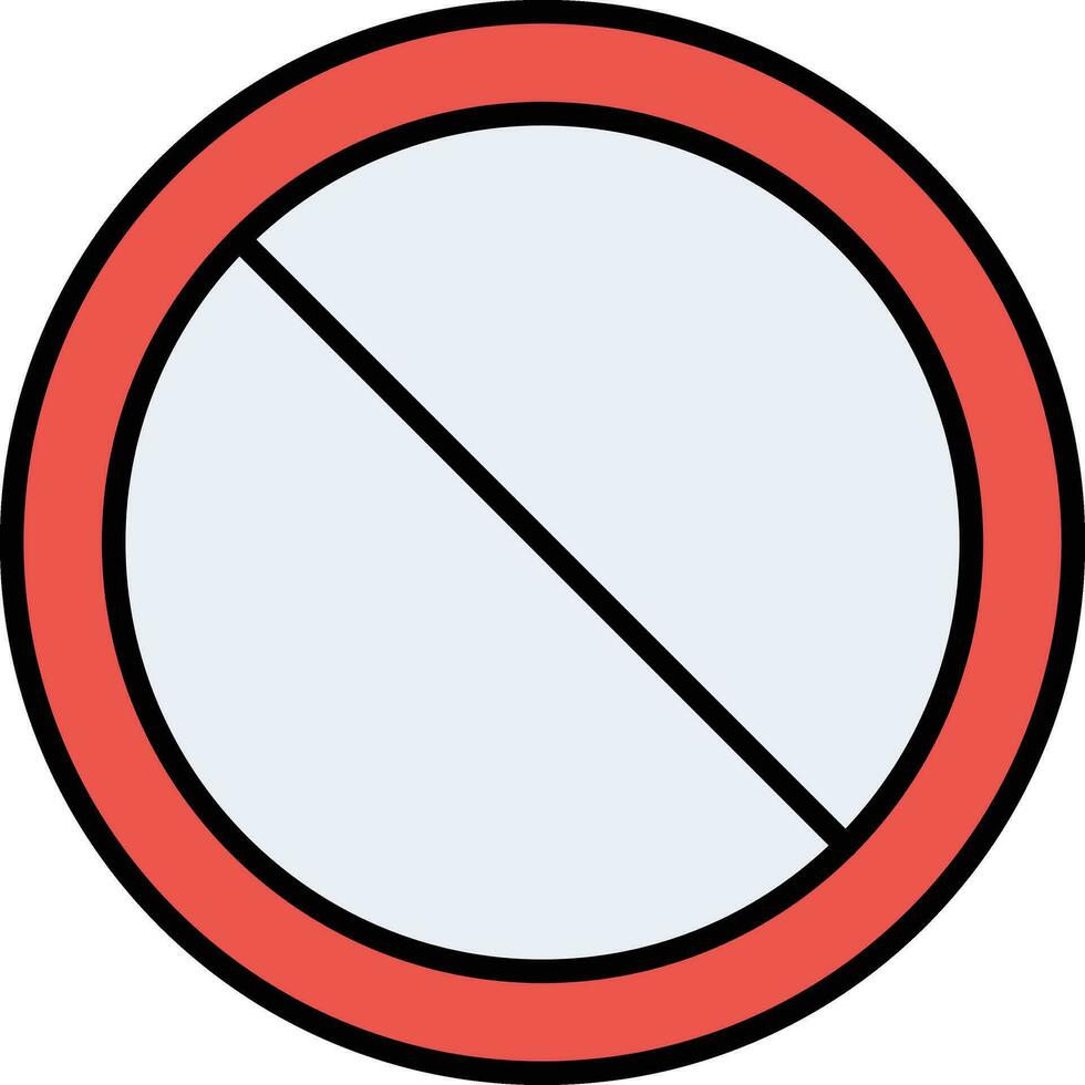 icono de vector prohibido